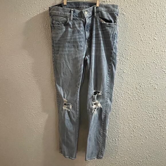 Abercrombie & Fitch Mens Jeans Rustin Athletic Skin Size 33W - Picture 1 of 5